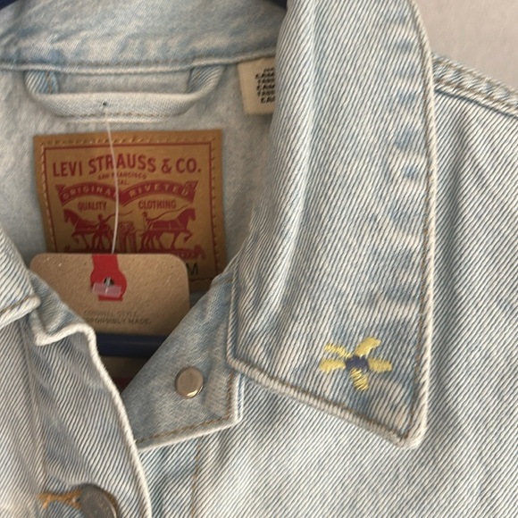 Levi’s Original Trucker Jacket Floral Size M NWT 🌸 - Picture 8 of 12